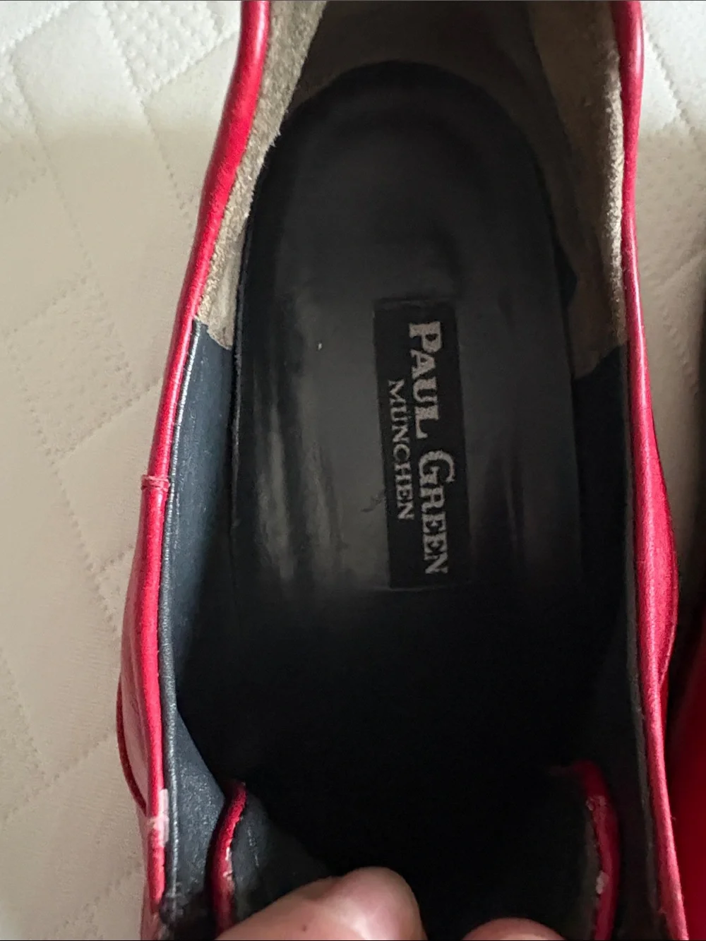 Paul Green Munchen Women’s Casual Slip-On Leather Sneakers - Red size 9/6
